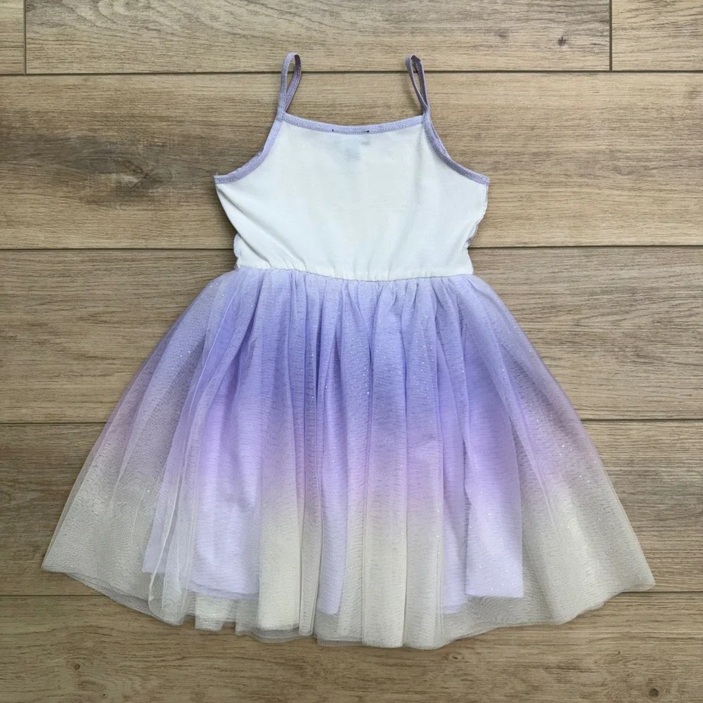 Zunie Girls Purple‎ Ombre Tutu Dress Sequin Bunny Easter Spring Size 5 ADORABLE!